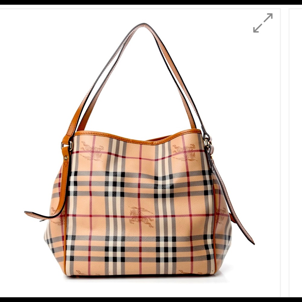 SOLD..!!  Burberry haymarket authentic tote bag”